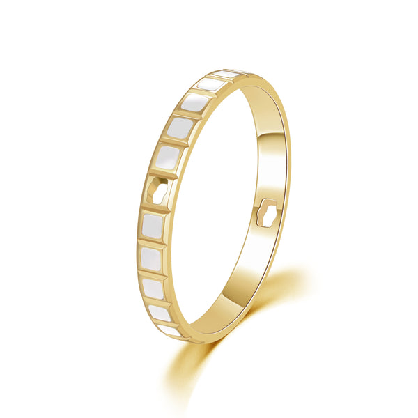 GemKing Rotatable Ring GKI010 (*Materials - Grade 5 Titanium & Solid 14K Gold*)